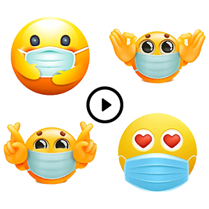 Animated Mask Emoji by Marcossoft - Sticker Maker for WhatsApp
