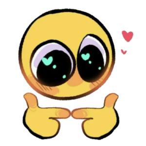 cute cursed emoji love