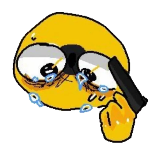 cursed emoji crying | Sticker