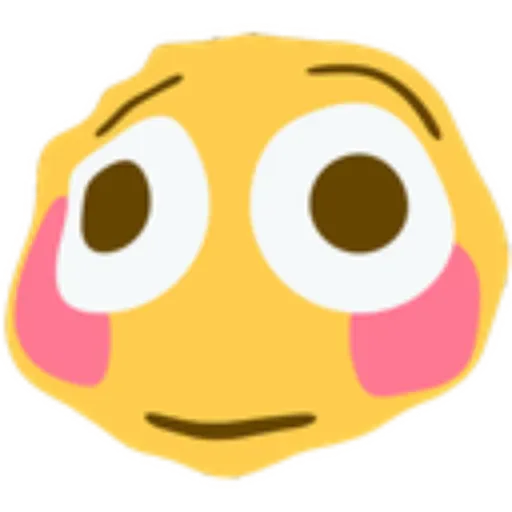 Cursed Discord Flushed Emoji Sticker - Cursed Discord Flushed