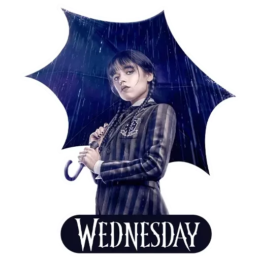 Wednesday Addams Socially Distant | Sticker